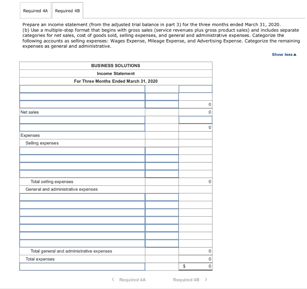 each customer. The following chart of accounts includes the account number used