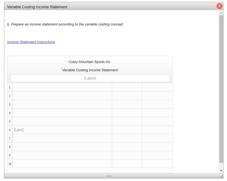 amount of Operating income reported in (a) and (b)? Check all that
