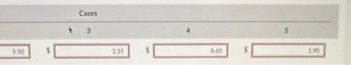 following cases, under the lower-of-cost-or-market rule. (Round answers to 2 decima places,
