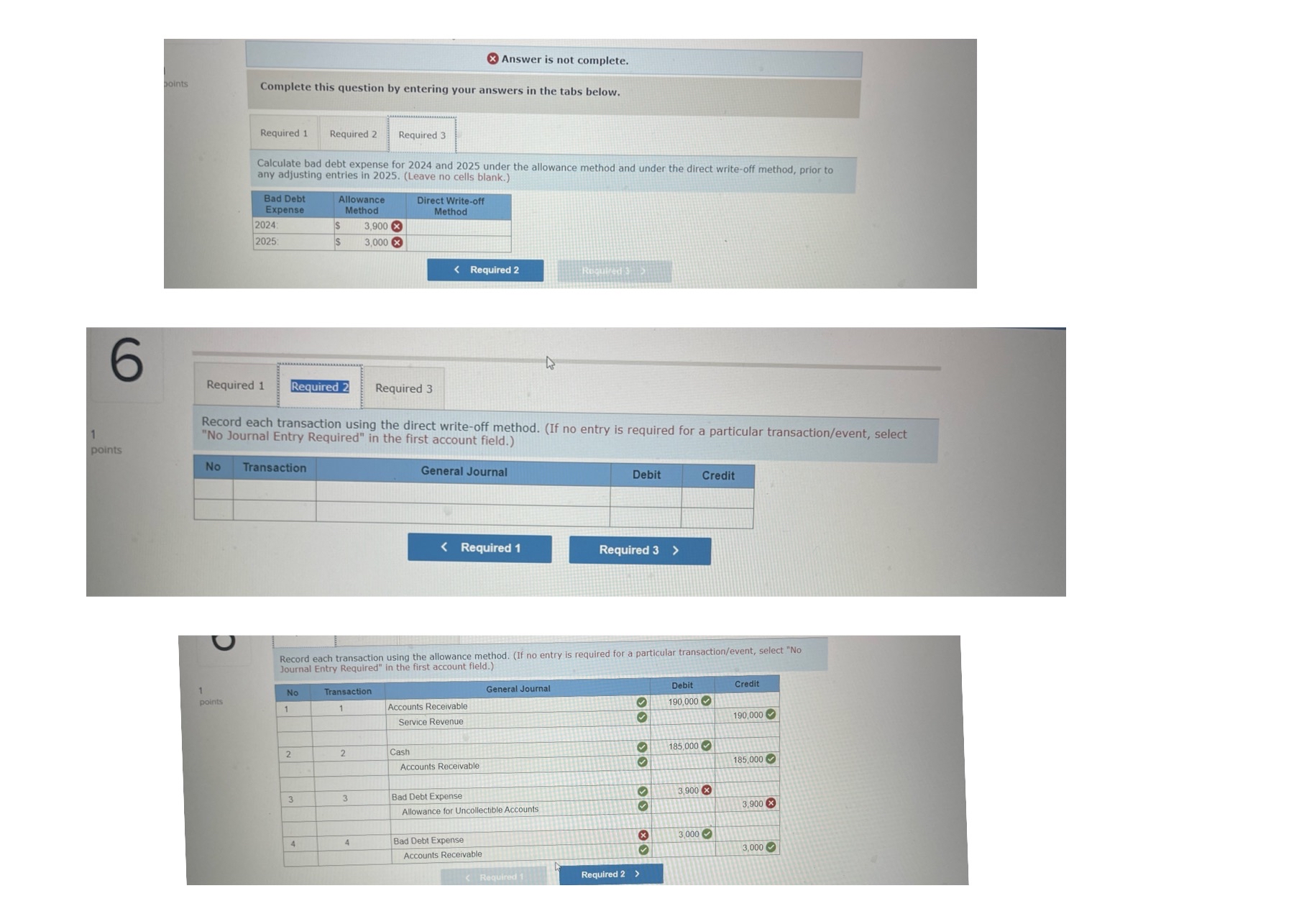  Exercise 5-13(Static) Compare the allowance method and the direct write-off method