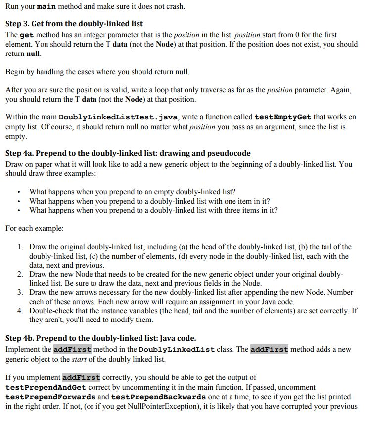 int numberOfElements; public DoublyLinkedList() { head = null; tail = null; numberOfElements