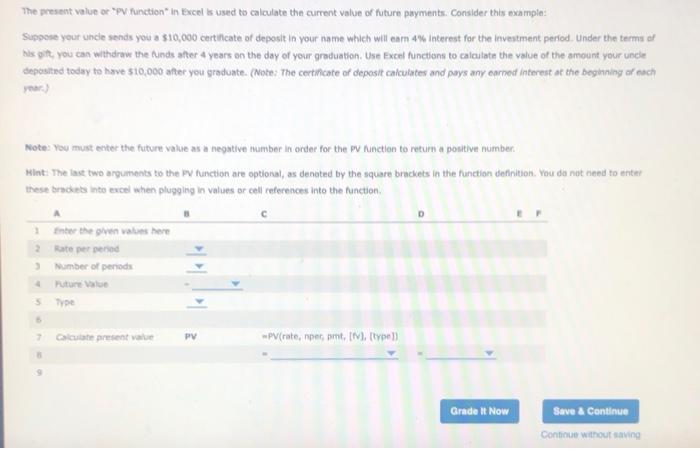 the finance discipline. Although the calculations can be solved using mathematical equations