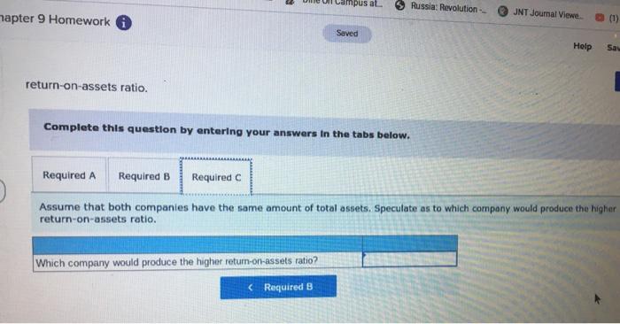$47,000 18, 800 Required a. Compute the current ratio for each company.