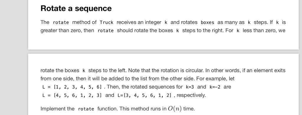 you will implement a class called Truck containing a collection of Box