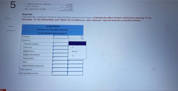 the company's costsi For example, electricity costs should be $1,200 per month
