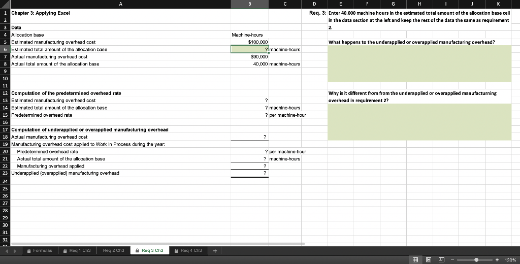 the allocation base 75,000 machine-hours 7 Actual manufacturing overhead cost $290,000 8