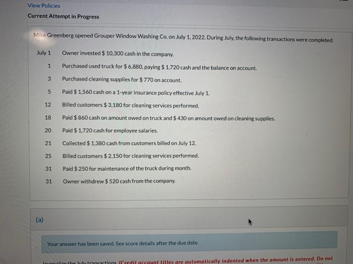 the following adjustments. (Credit account titles are automatically indented when the amount