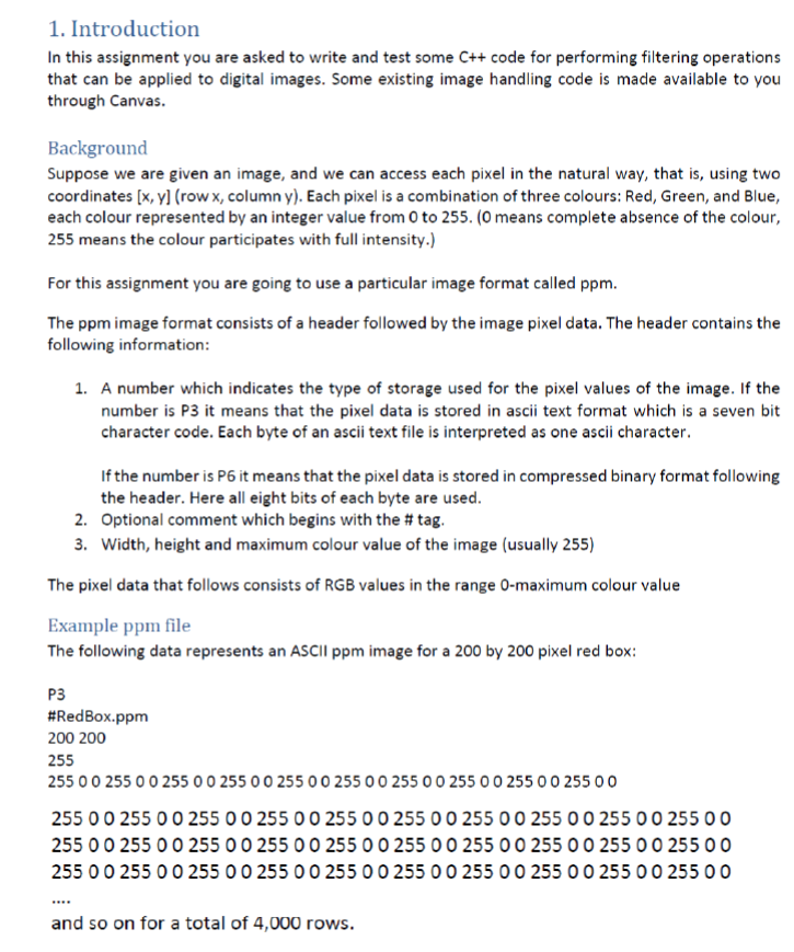 please help me with this Assignment as soon as possible 1. Introduction