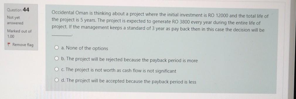 O c. RO 652 O d. RO 983 Question 38 Not yet