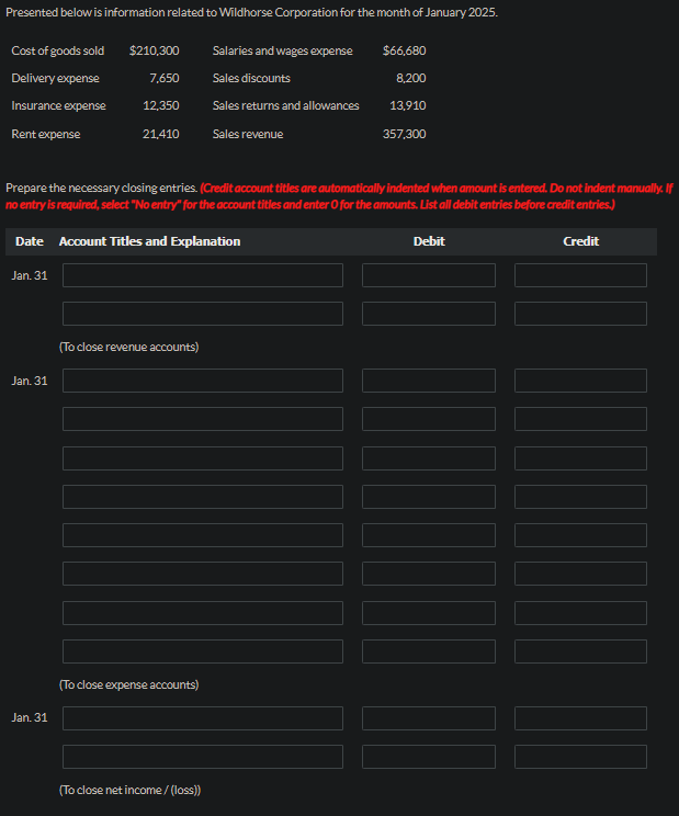 please solve the question thank you! Presented below is information related to