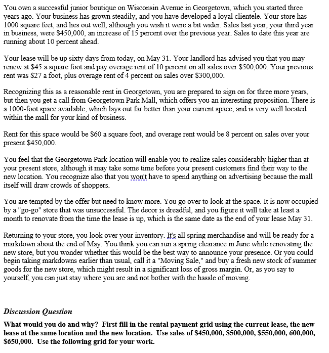 ((Please answer the part in "red" box only)) You own a successful