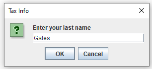 :Gates State: Arkansas Marital Status :Married Annual Income: $32,000.00 Tax Liability :