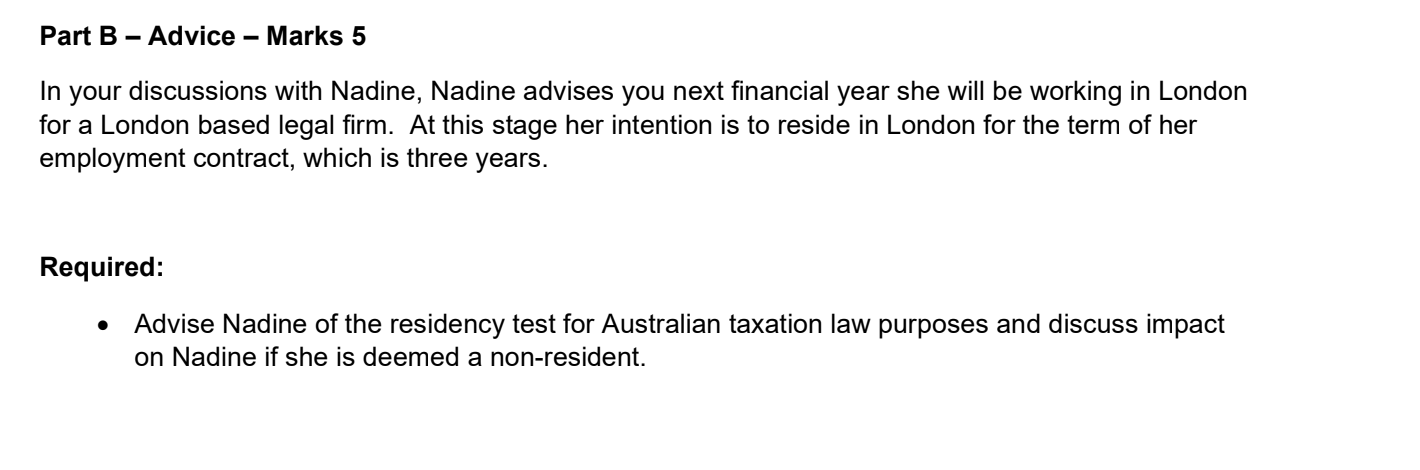 accountant and are provided with the following information from a client. The