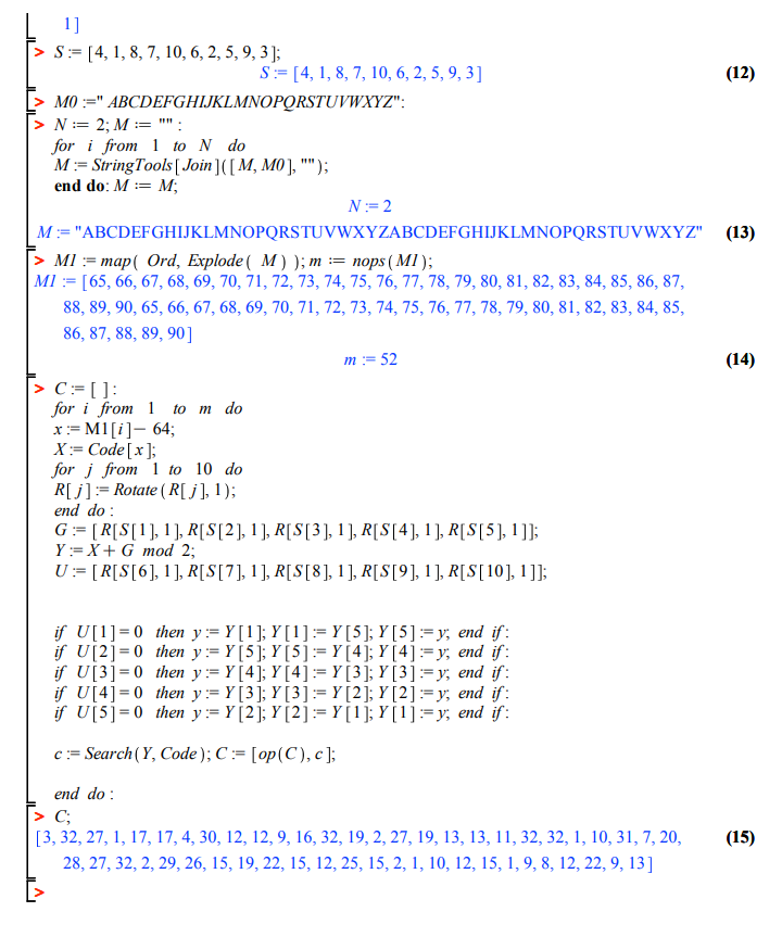 permutation. The analysis is based on two observations: if the cipher-text 5-bit
