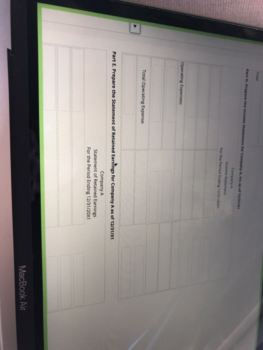 following transactions occurred: January 1 Issued common stock in exchange for $185,000