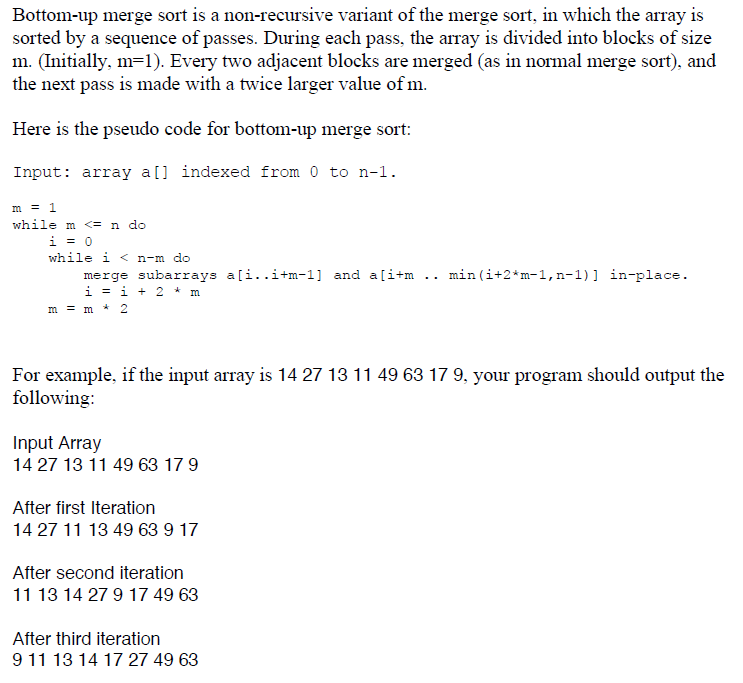 Write a MIPS assembly language for sorting an array of integers using