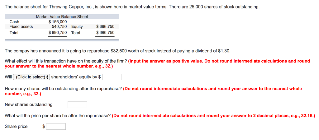  The balance sheet for Throwing Copper, Inc., is shown here in