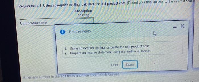 (there are no beginning inventories (Click the icon to view the data
