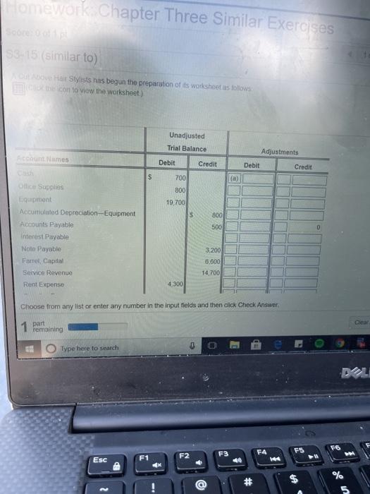 A Cut Above Hair Stylists Worksheet December 31, 2018 It Unadjusted Trial