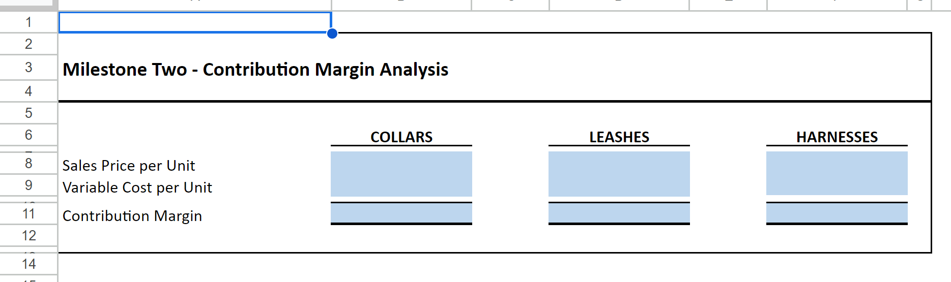 Data Appendix You plan to open a small business for manufacturing pet
