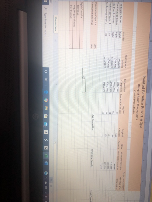 member of the supportooordination staff for the conference center at Painted Paradise