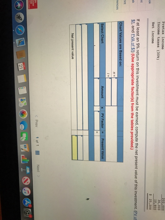 is considering the purchase of equipment that would allow the company to