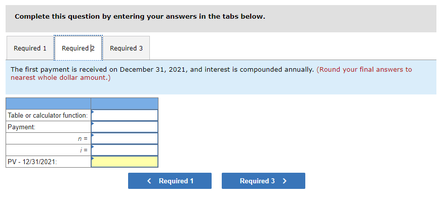 (FV of $1, PV of $1, FVA of $1, PVA of $1,