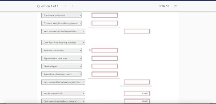 911.000 (135.000 1190.000 74000 (20.000 Equipment Accumulated depreciation equipment Total assets Liabilities