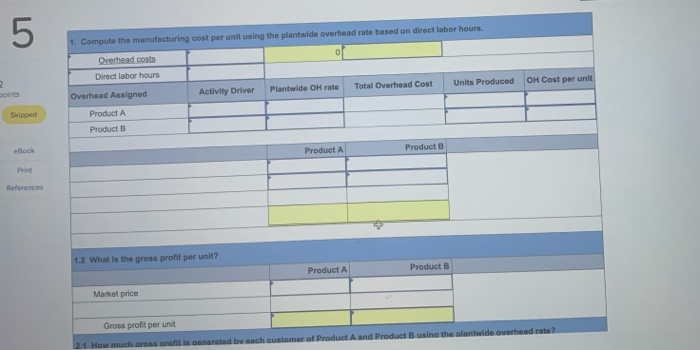 Lo P1, P3, A 2 points The following data are for the