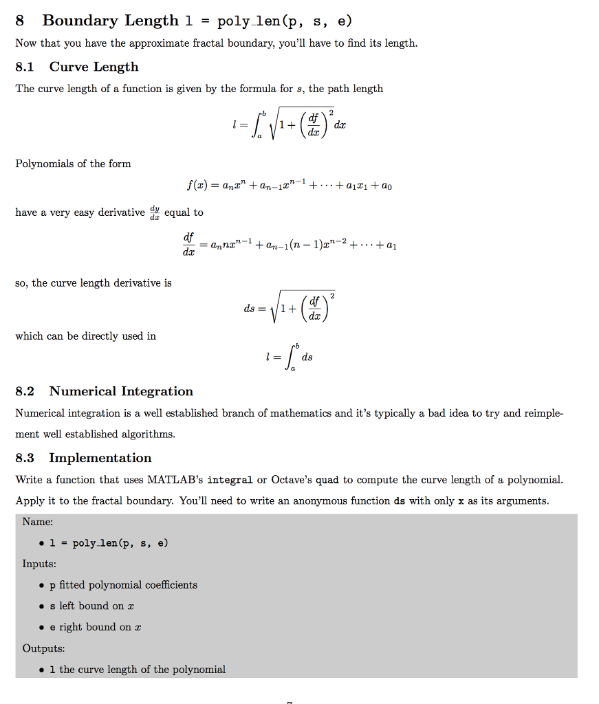  8 Boundary Length 1 - poly len(p, s, e) Now that