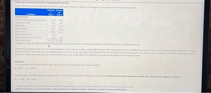  please answer the ones that are wrong Analyaine inventery Disloture Comparing