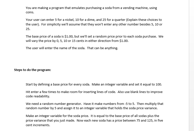 I need help in writing C # program and we are using