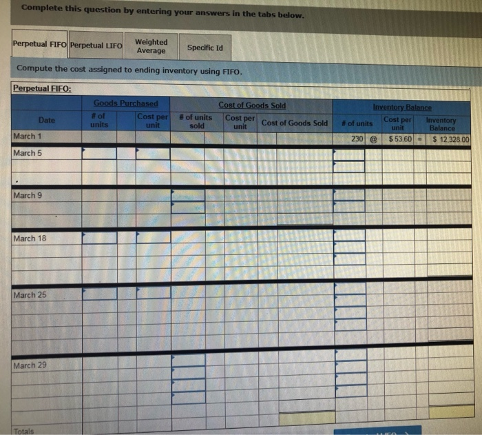 to the questions displayed below.) Warnerwoods Company uses a perpetual inventory system.