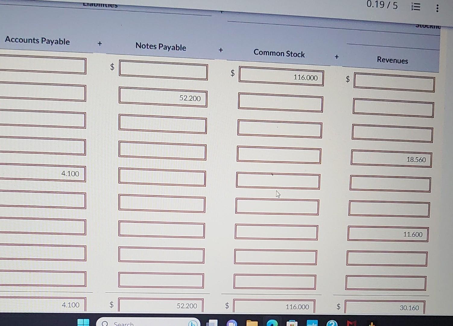 transactions. 1. Issued shares of common stock to investors in exchange for