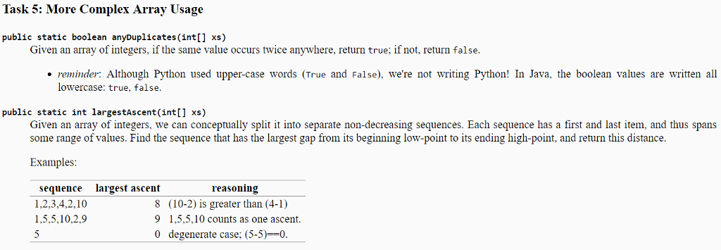 USE JAVA ONLY. Requirement: Solve this one with a single loop (any