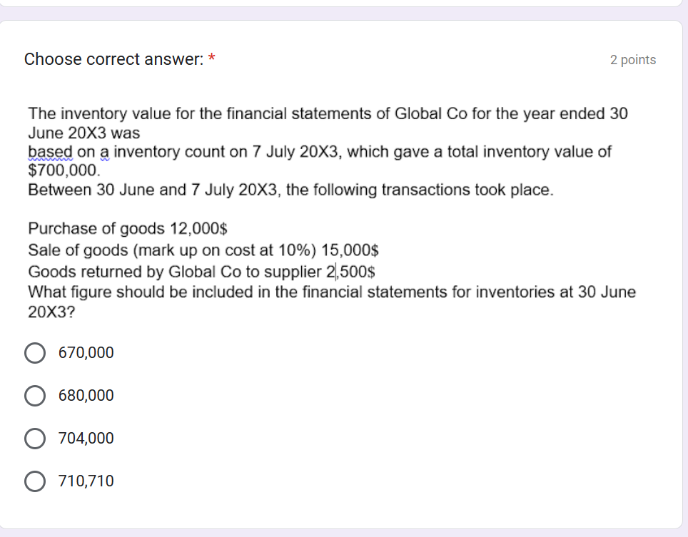 information below relates to inventory item Z. March 1 - 65 units