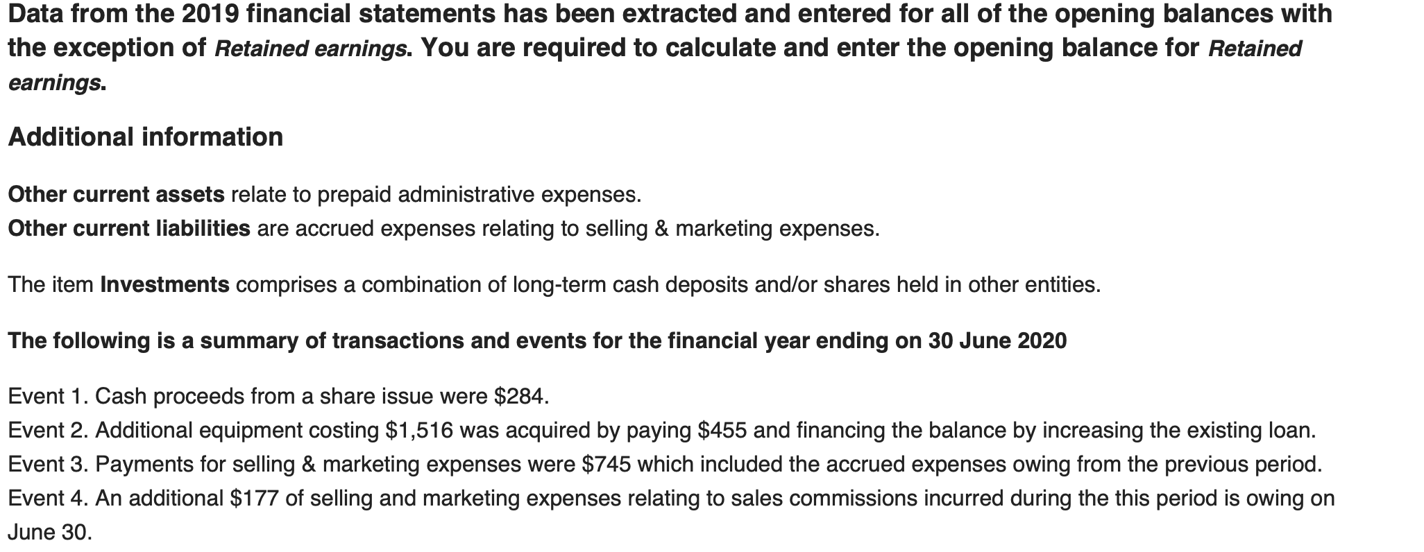 be placed? Other current Details Cash Trade receivables Inventory Property, plant &