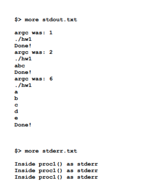 file contains a C++ procedure From within main0, you must display the