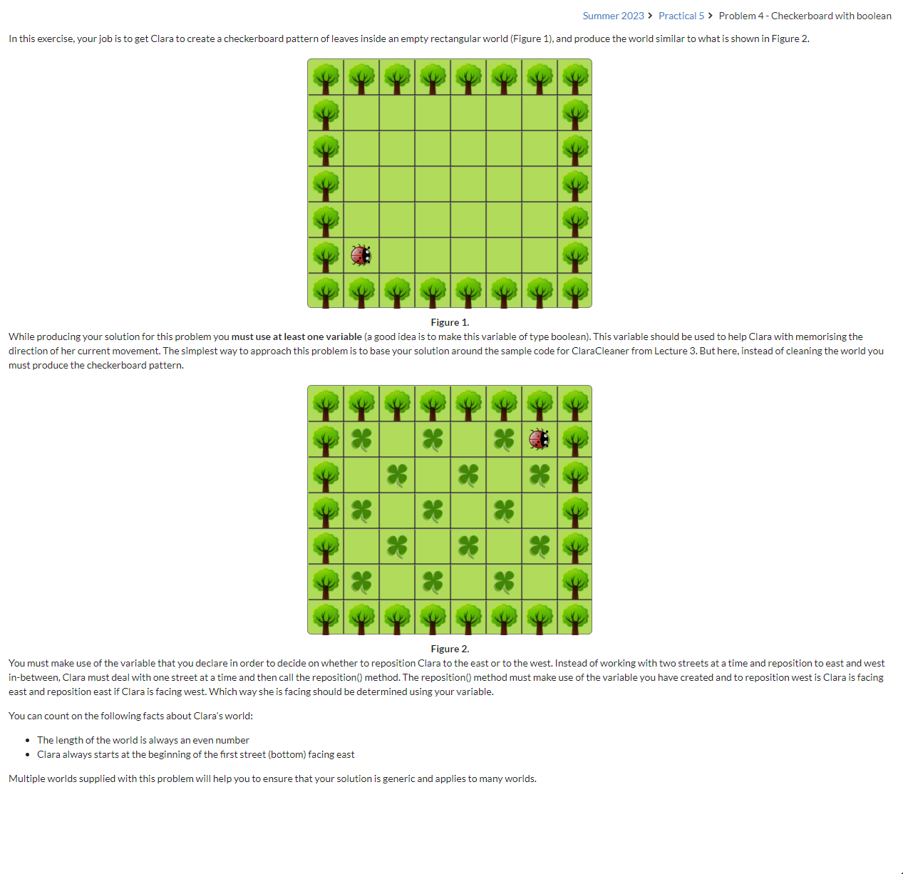  I have a practical problem with a website called ClarasWorld which