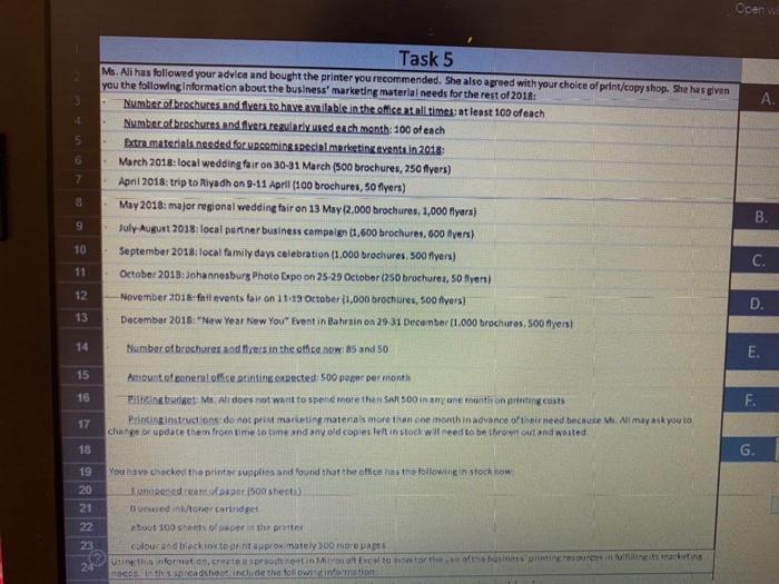 the printer you recommended. She also agreed with your choice of print/copy