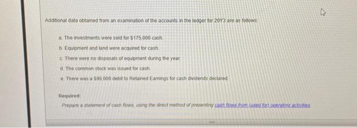 Flows Instructions Statoment of Cash Flows 2 Cashreceired from customess 3 Cash