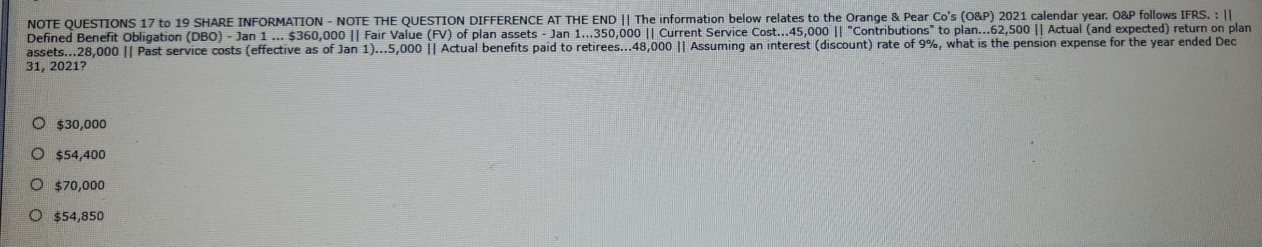  NOTE QUESTIONS 17 to 19 SHARE INFORMATION - NOTE THE QUESTION
