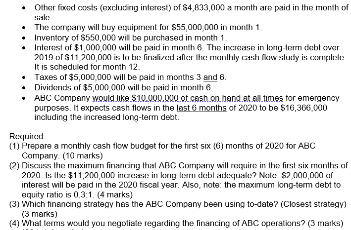 if necessary and you may round to $000's in your answers. ABC