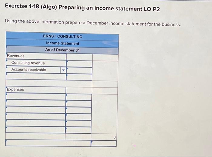 [The following information applies to the questions displayed below] On December 1,