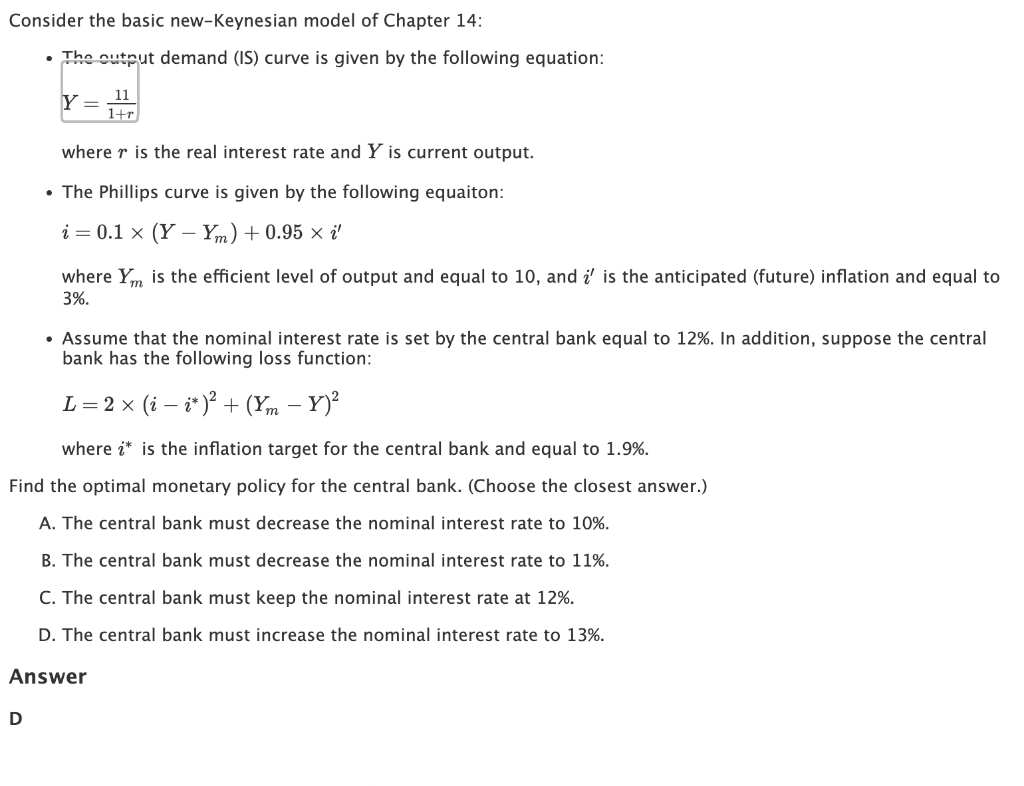 How do u get the answer - The ounnut demand (IS)