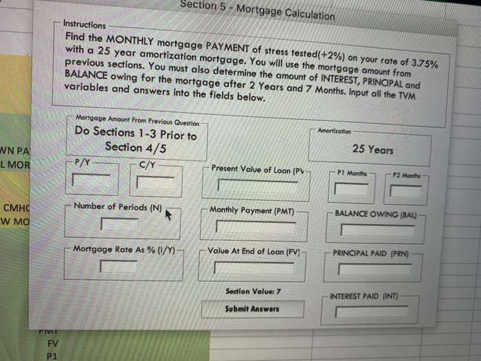 you could help please Section 2 - Down Payment Please enter the
