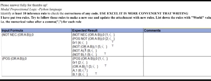  Plcasc answer fully for thumbs up! Modal Propositional Logic-Python language Identify