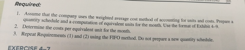 Equivalent Unit-Weighted Average Cost Method and FIFO Method [LO3-CC11 04-CC12, 13; L05-CC16;