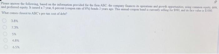  Please answer the following, based on the information provided for the