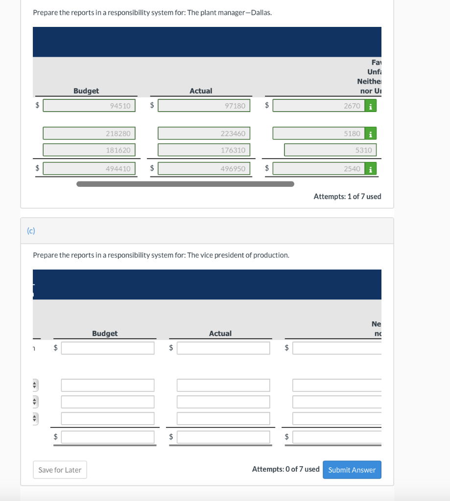 the vice president of production; three assembly plants- Dallas, Atlanta, and Tucson;